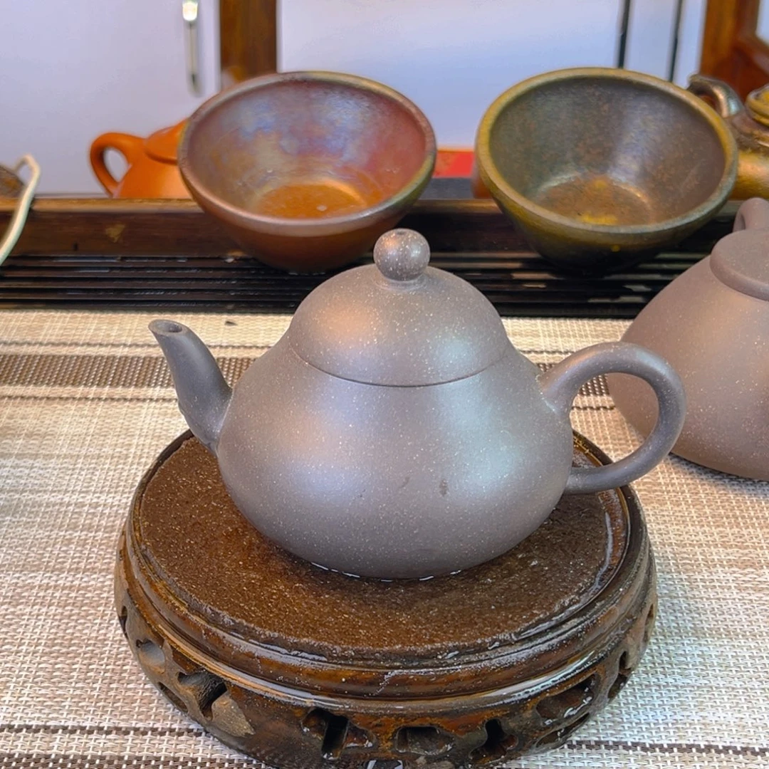 紫砂茶壶大水谭天青180cc