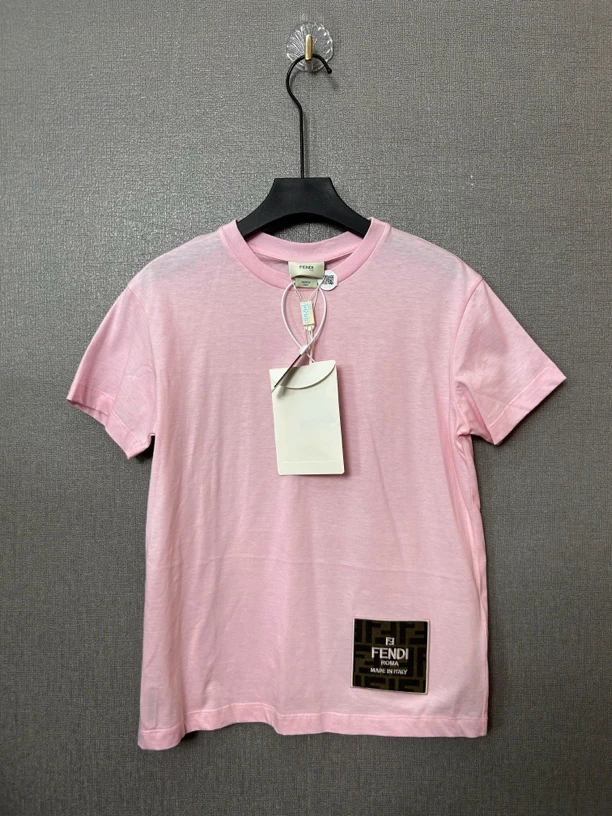 95新 FENDI/芬迪 芬迪fendi粉色半袖95新
