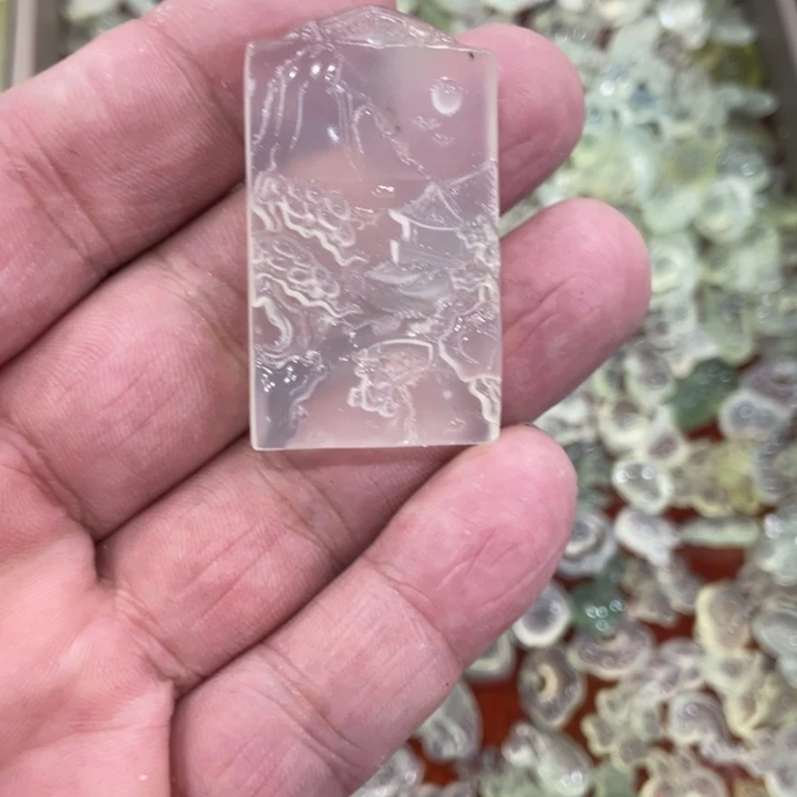 蛇纹石玉合金颈饰