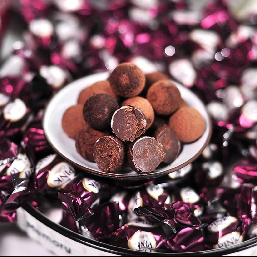 俄罗斯进口涅夫斯基黑美人松露巧克力糖140g
