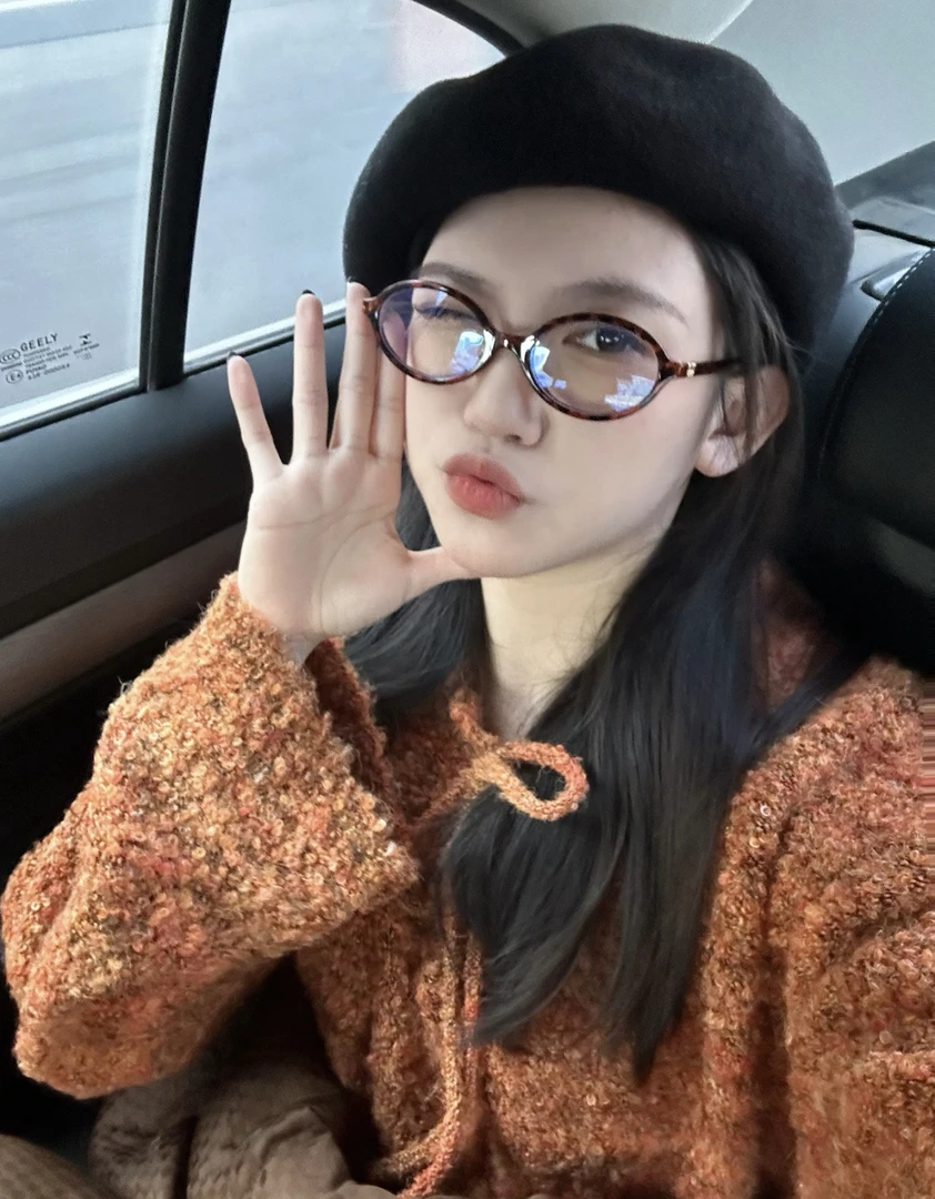 全新未使用 MIU MIU/缪缪 书呆子眼镜框时尚玳瑁色