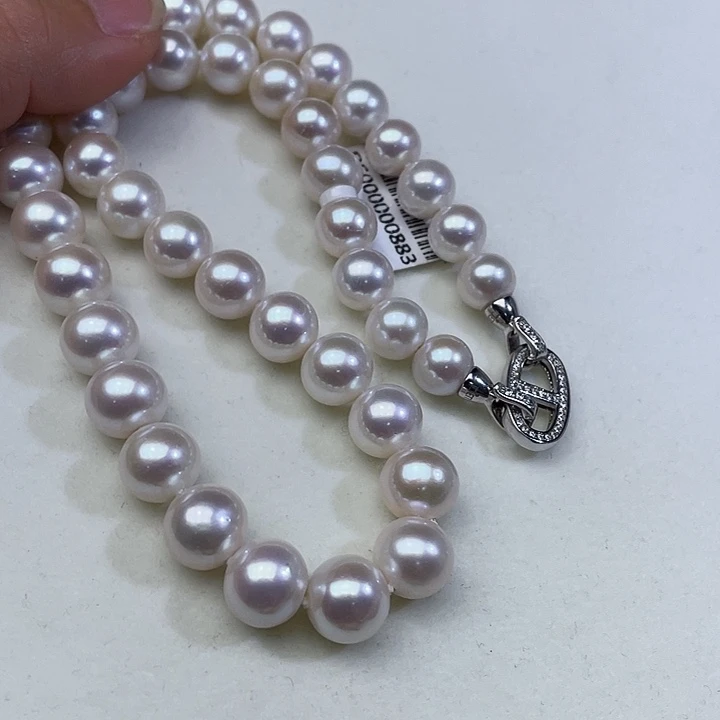 银S925镶嵌淡水珍珠颈饰卡11➕高品极光白炫天女粉收藏毕业级