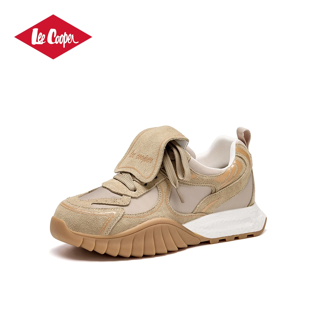 LEE COOPER潮流休闲鞋女2026春季新款翻盖阿甘鞋复古软底德训鞋