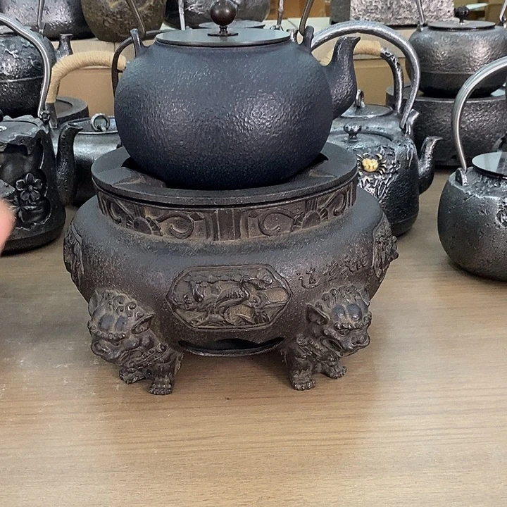 宝珠铁壶1200毫升+五兽碳炉一套