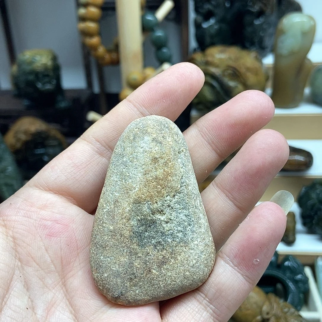 岫岩河磨玉（透闪石质玉）挂件未镶嵌