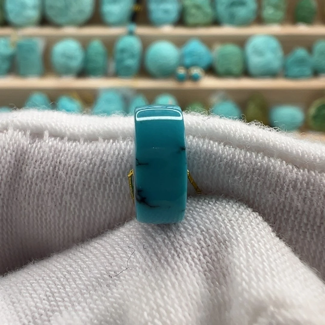 未镶嵌绿松石直切珠10x4.2mm