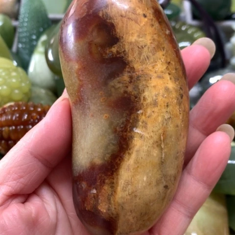 蛇纹石玉未镶嵌手把件