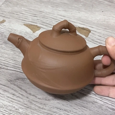 微瑕，不能明火，泡茶壶，大号竹咖