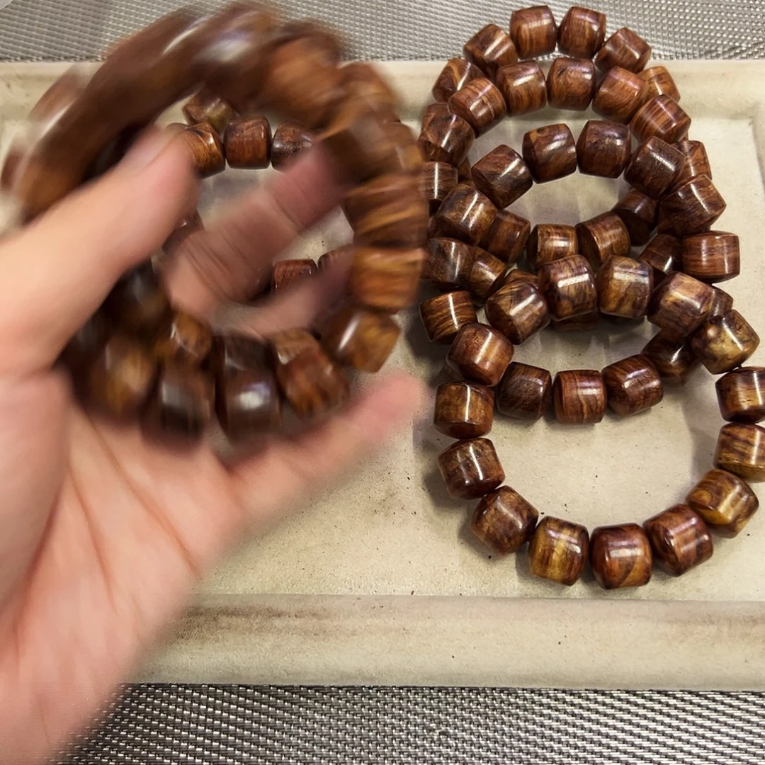 手串/手链黄花梨/降香黄檀15mm桶珠倒11111