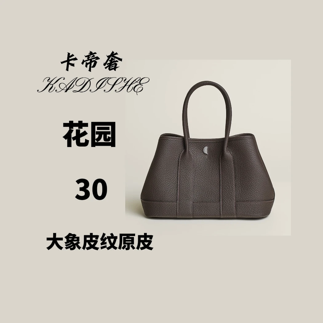 卡帝奢真牛皮全手工时尚手提百搭小众通勤花圜包