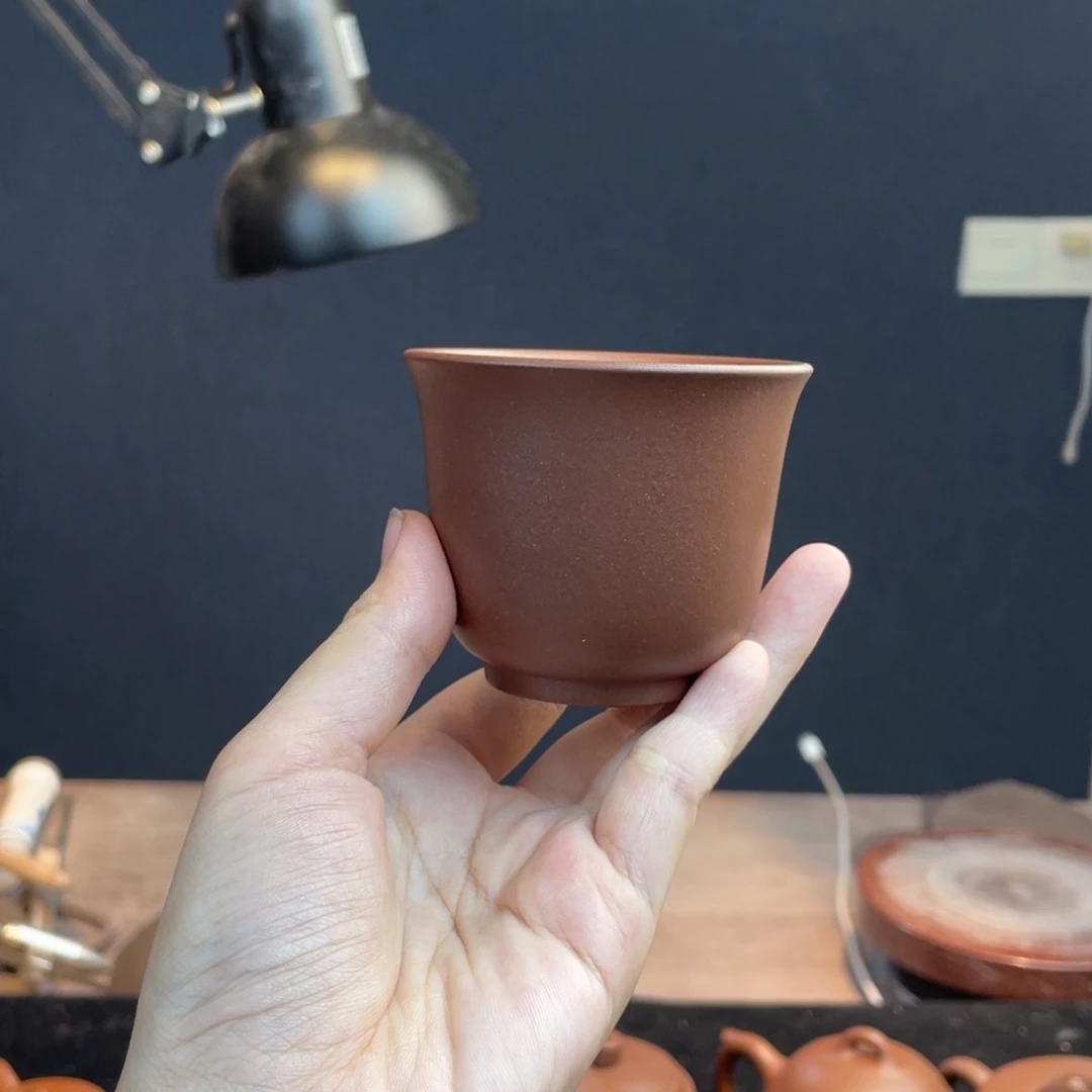 茶壶紫砂原矿主人杯紫泥100cc