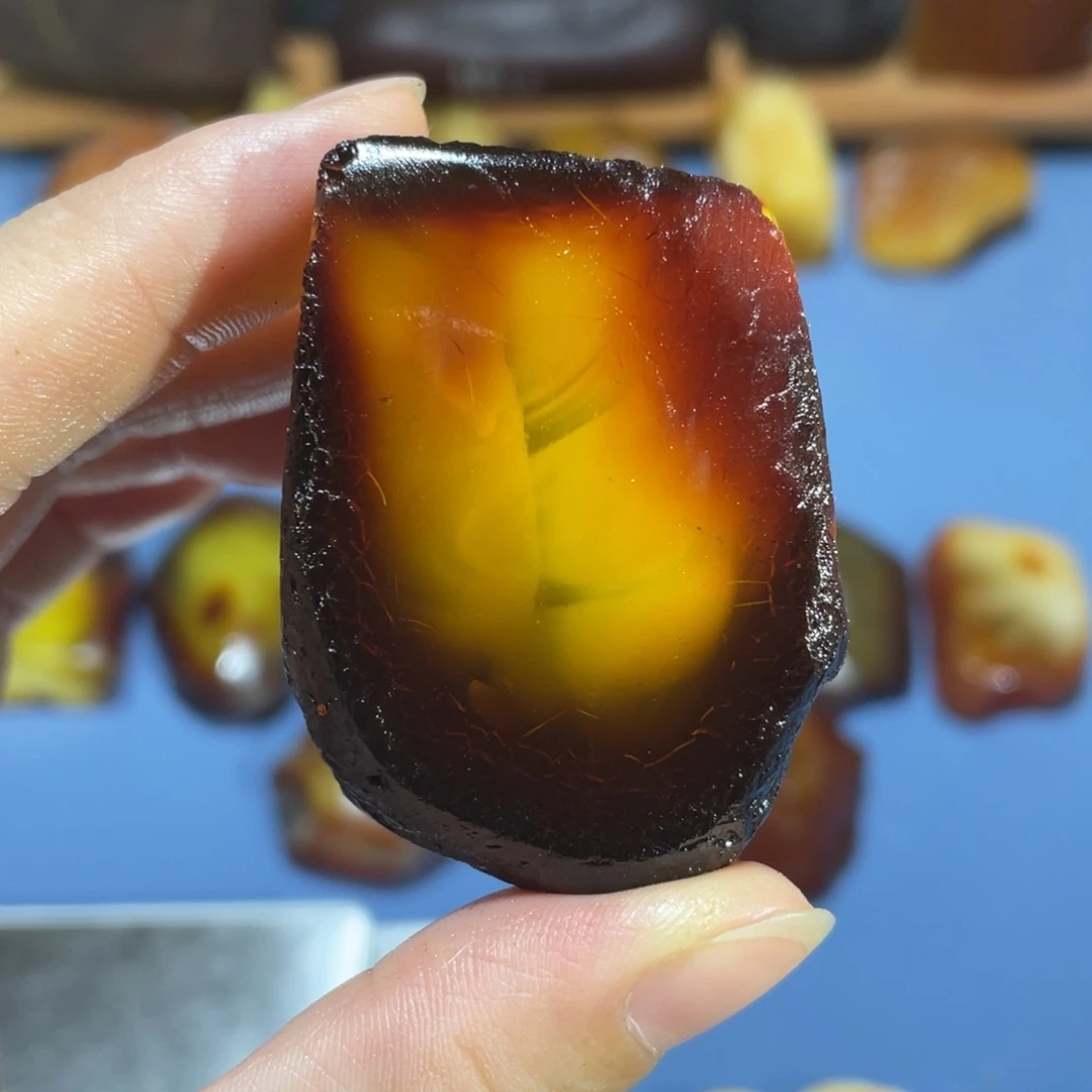 定制蜜蜡未镶嵌意境优美