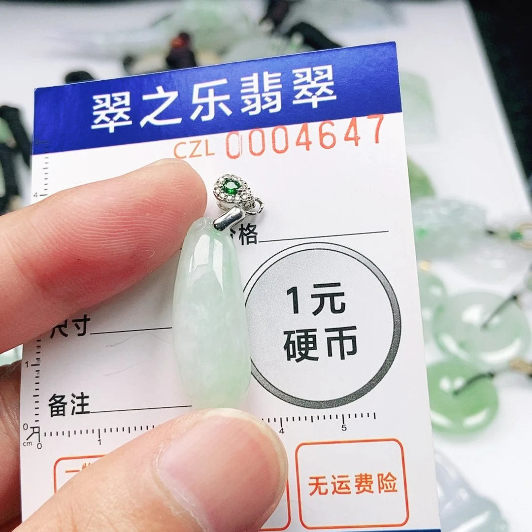 翡翠未镶嵌吊坠(不含链)