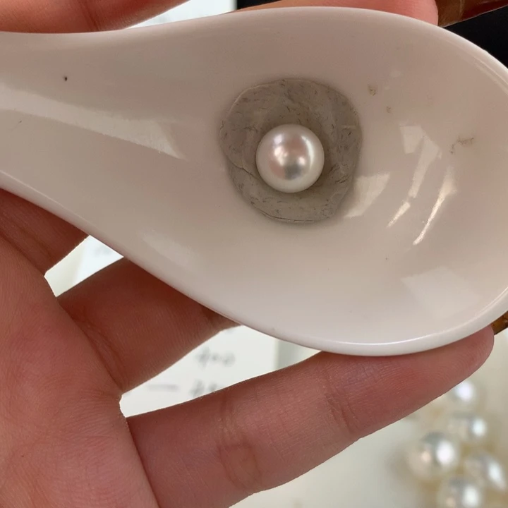 定制海水珍珠未镶嵌裸珠9.2近圆