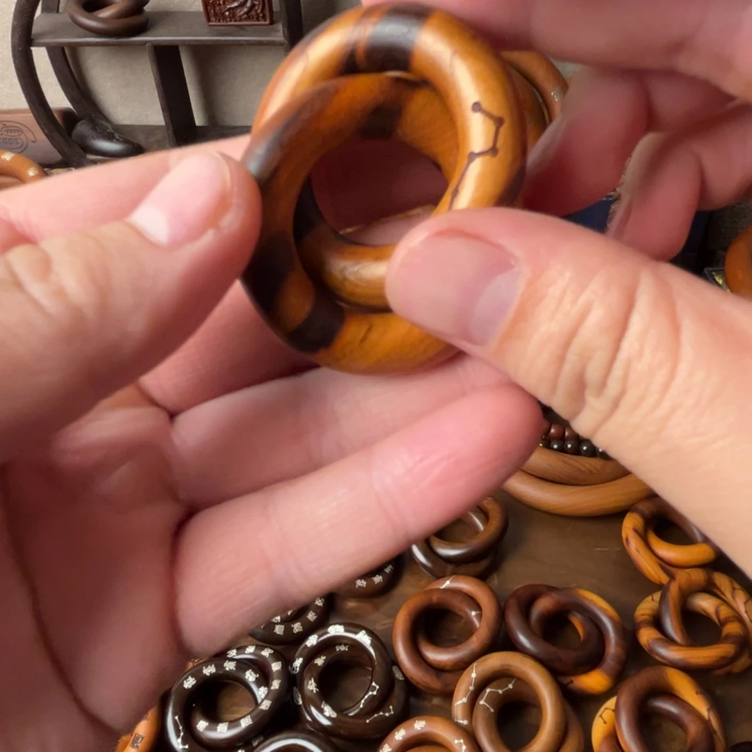 枣木桃木老料乾坤圈六七星2.5