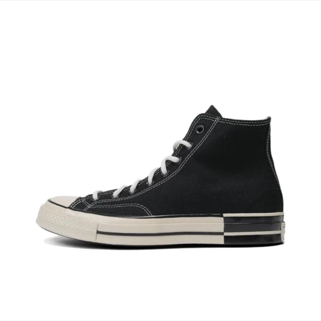 Converse 耐磨 高帮 帆布鞋 男女同款 黑色A08134C
