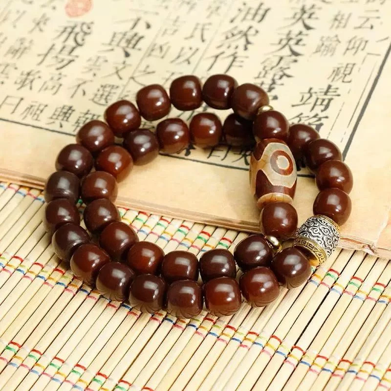 双圈溏心老料风化菩提盘玩手串男女款文玩菩提子佛珠念珠手串手链