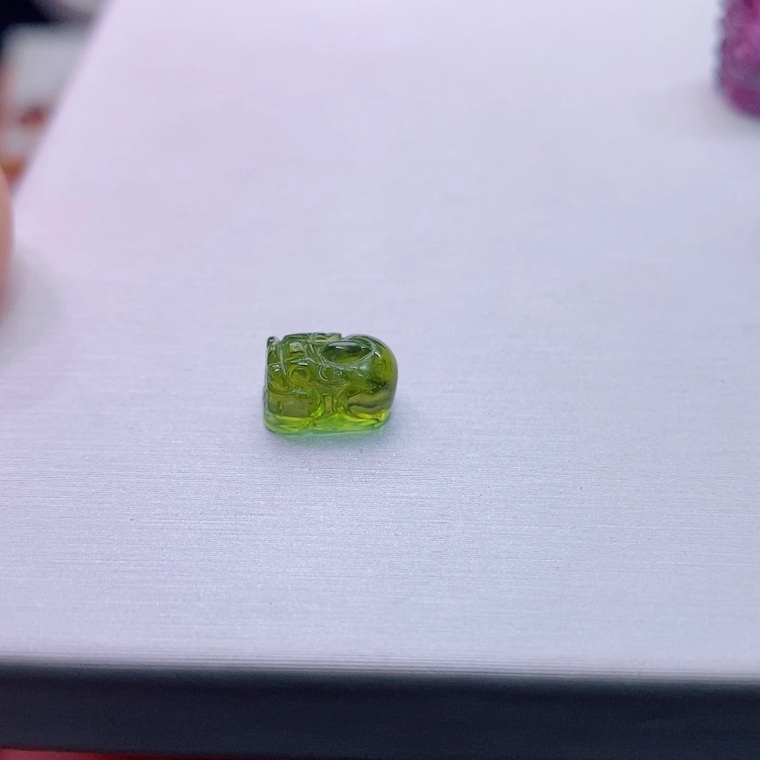 碧玺貔貅未镶嵌碧玺貔貅