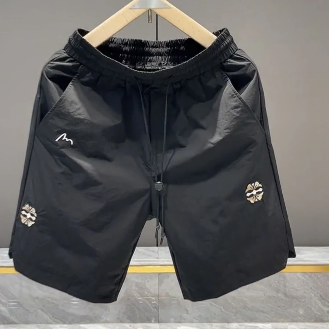 夏季新款潮牌户外宽松复古短裤男士薄款速干运动男款五分裤沙滩裤