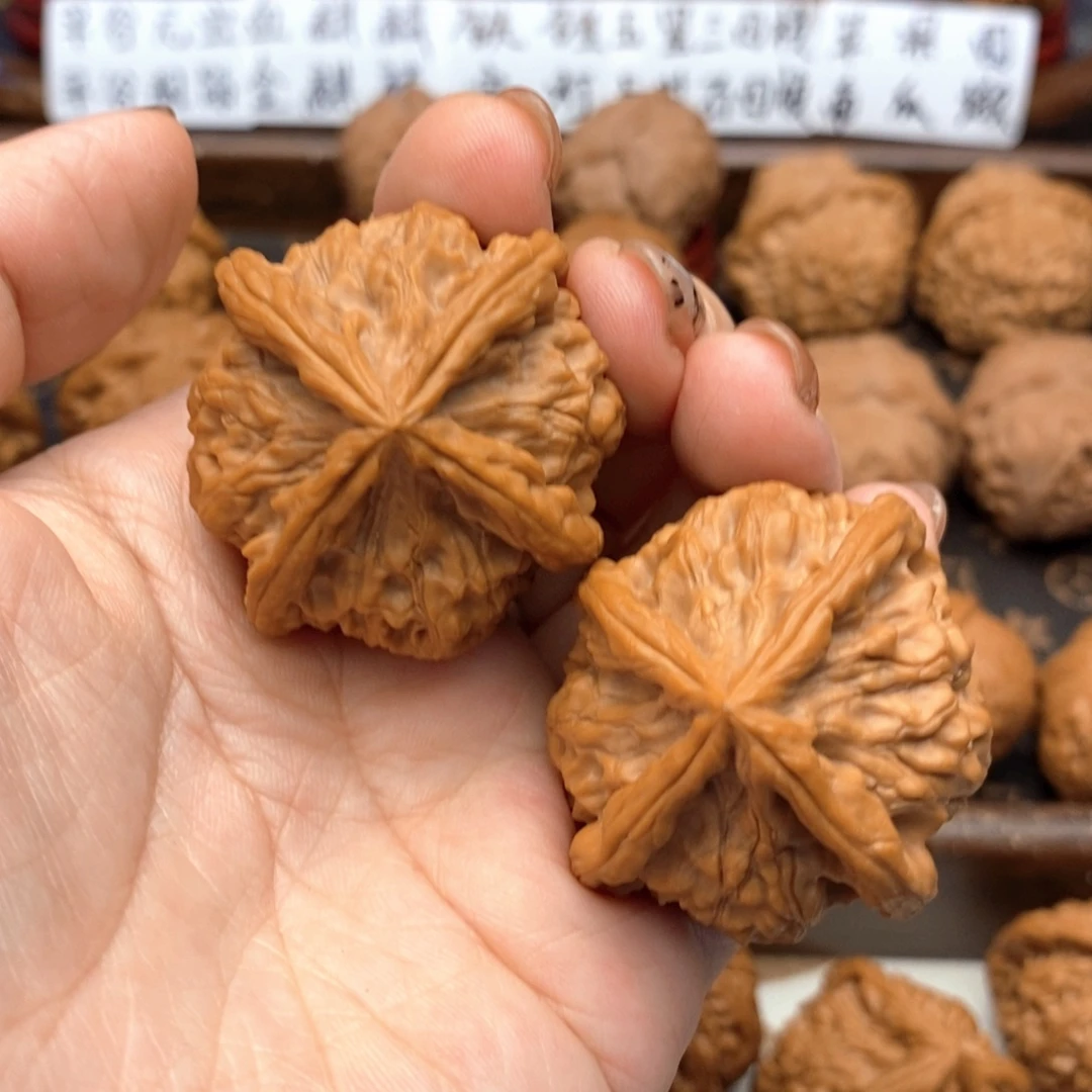 文玩核桃把件42尺全品玉玺正四