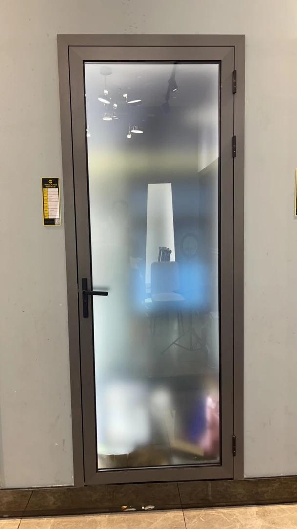 铝合金卫生间门钢化玻璃平开门厨房厕所门定制