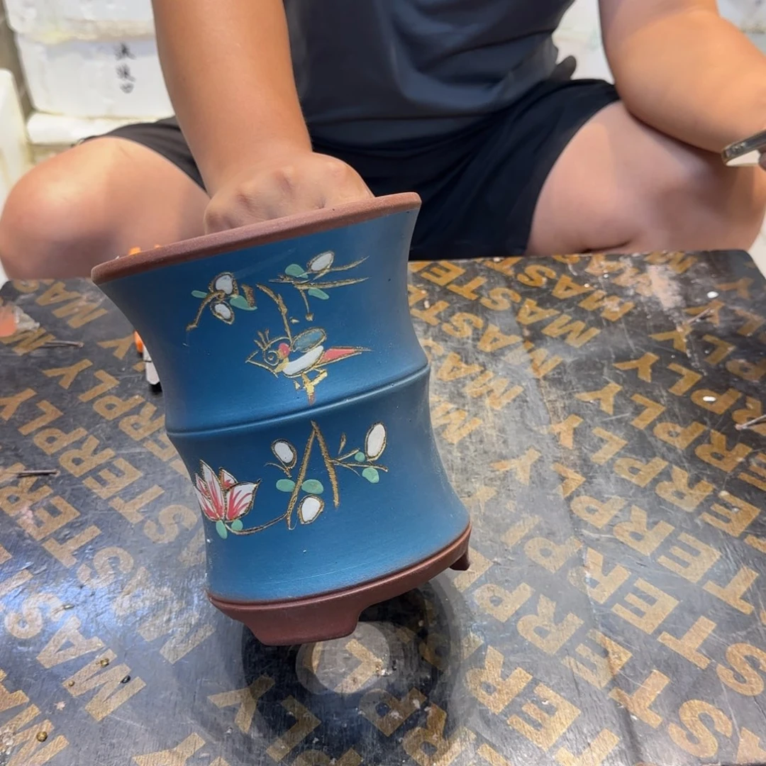 紫砂花盆瑕疵和瑕疵