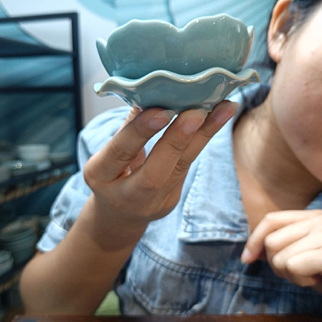 【闪购商品】汝瓷开片莲花精品茶漏精品福利款