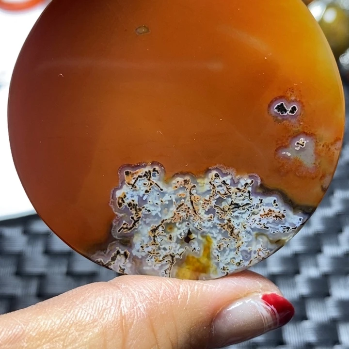 玛瑙/玉髓颈饰足银镀金镶嵌日****夏