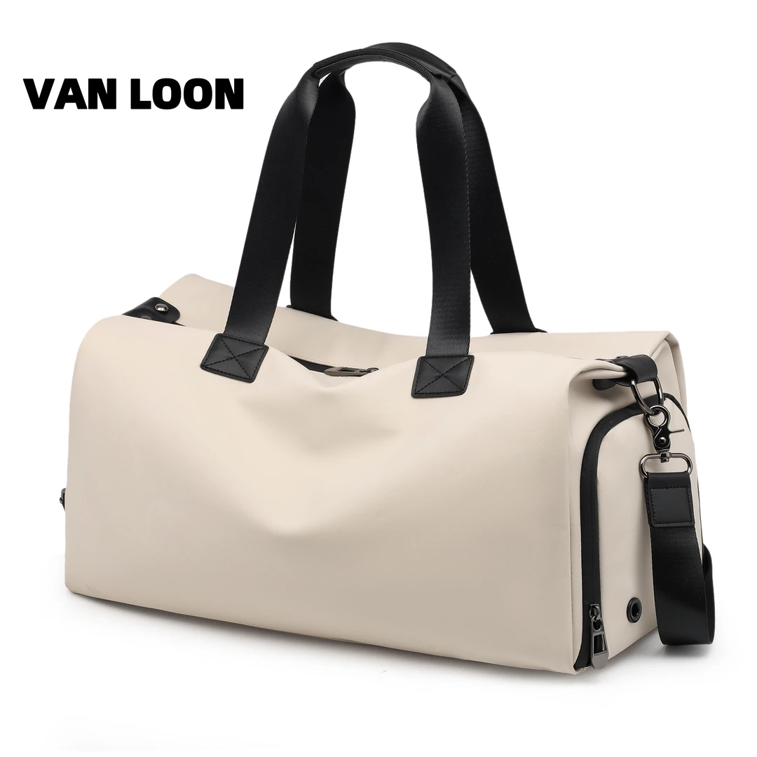 2025网红潮款男包防火旅行袋轻便休闲旅行包干湿分离健身斜跨包