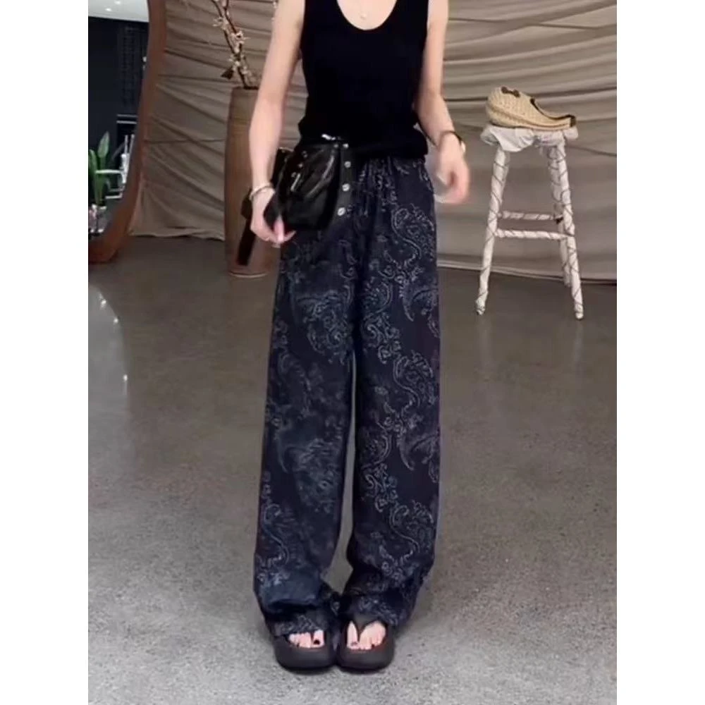 晶姐-1069欧货女装春夏季简约韩版网红春夏洋气时尚百搭休闲裤