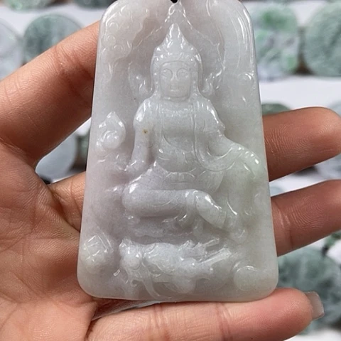 翡翠颈饰未镶嵌玉龙观音福利