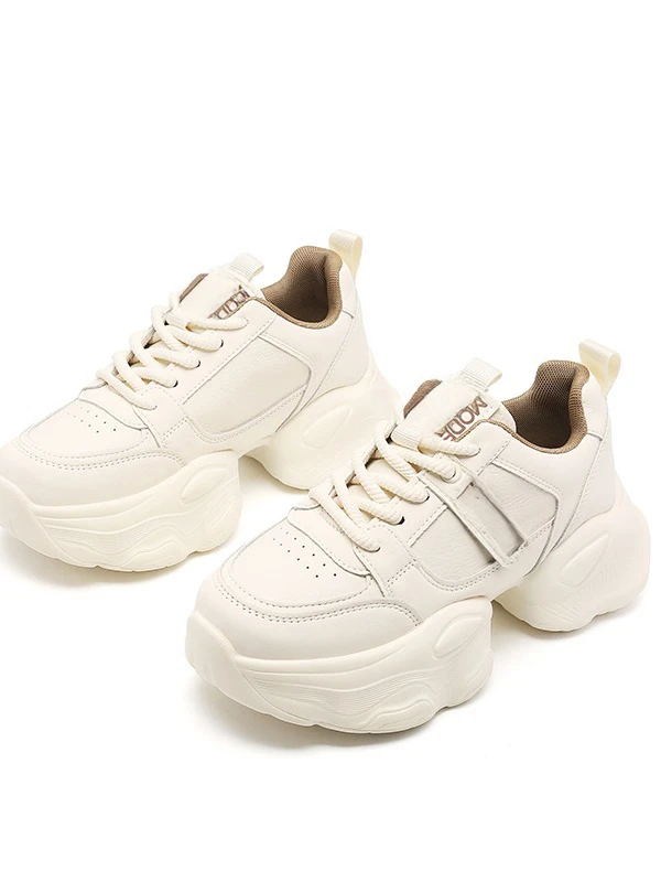 【念清推荐】北海道老爹鞋百搭女士白色休闲鞋运动鞋厚底