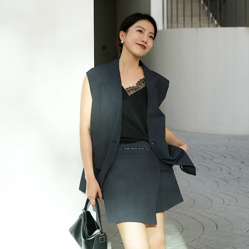 【商场同款】HPLY荷比俪女小香风通勤简约马甲HYE33660027-1