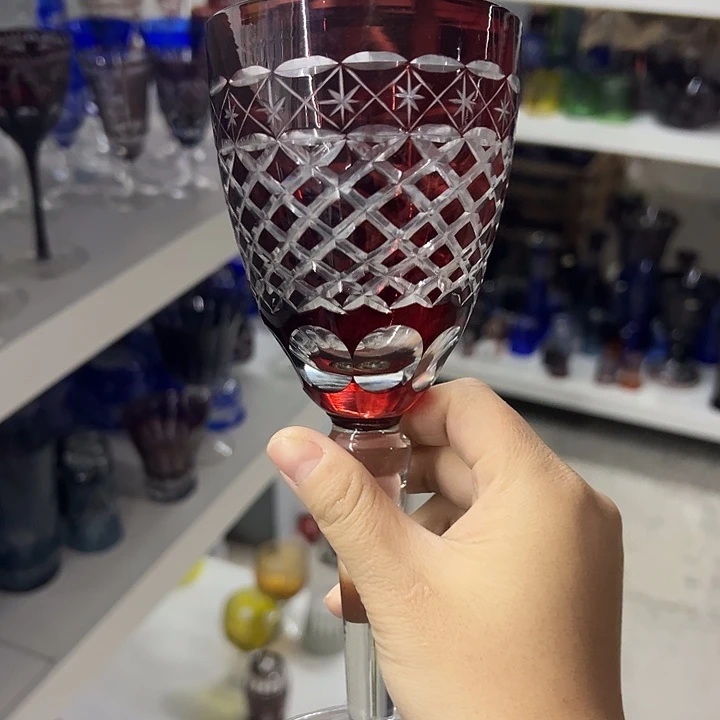 水晶玻璃平底款微瑕一个