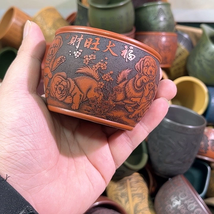 茶杯紫砂全手工紫砂主人杯