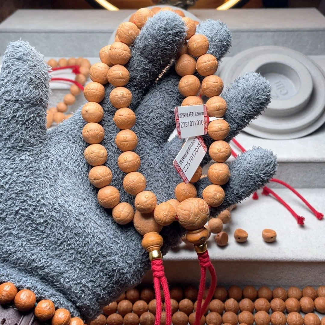 木***'凤眼菩提手串尼泊尔铁籽12mm