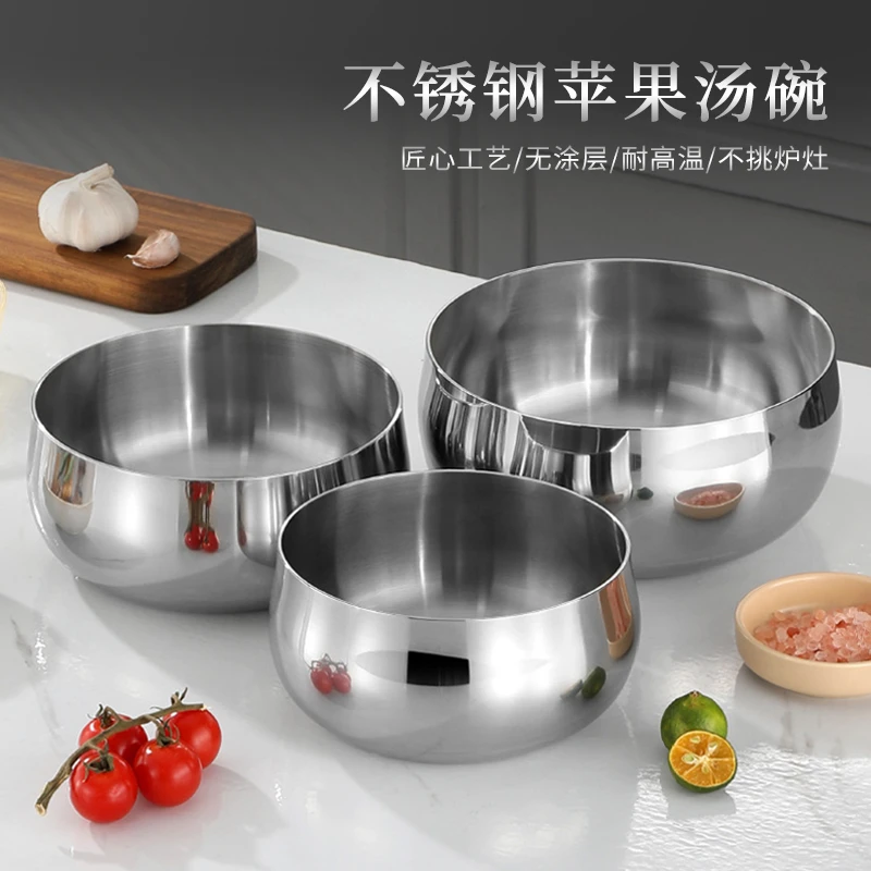 高端316三层钢料理盆不锈钢加厚打蛋盆加大加深汤碗家用