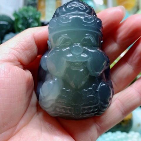 蛇纹石玉未镶嵌手把件