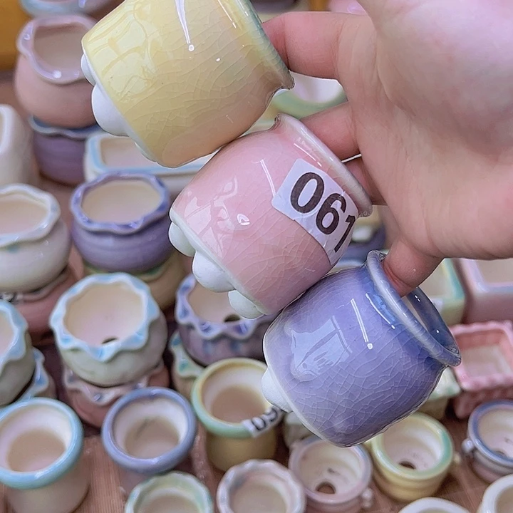 红陶陶瓷花盆当场满12包邮