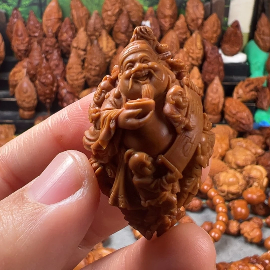 席***华橄榄核手串/手链核雕