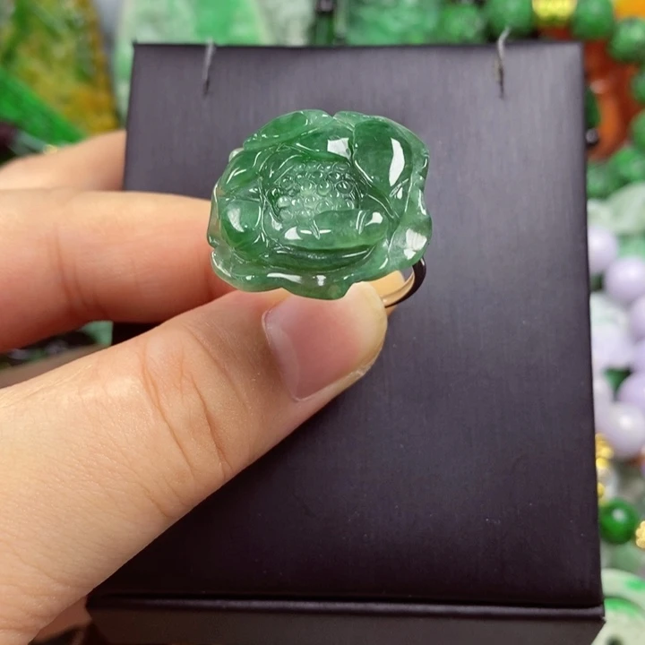 翡翠未镶嵌吊坠(赠链)