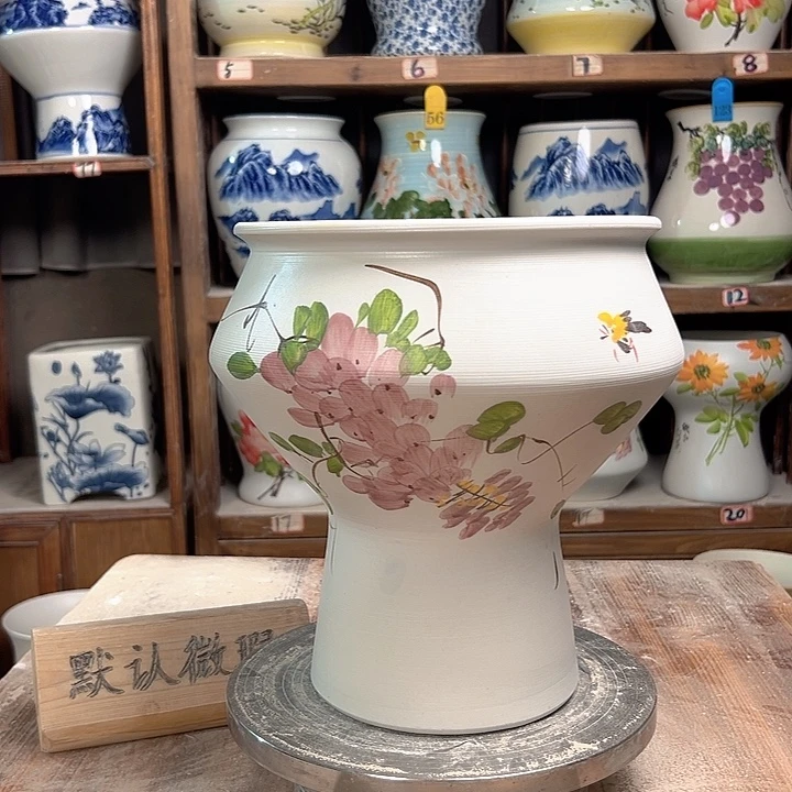 陶高脚紫藤 新款陶瓷陶瓷陶瓷微瑕