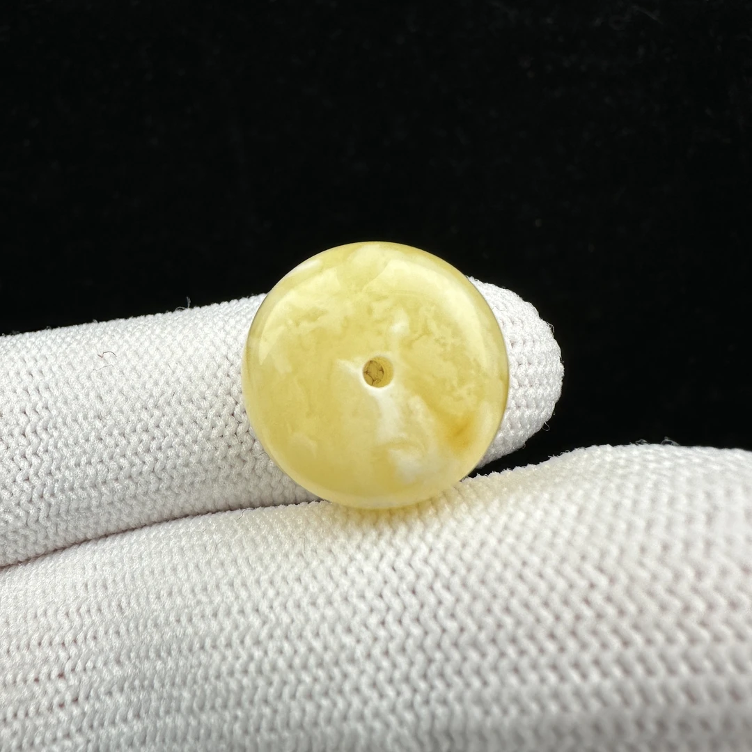 Y5199天然蜜蜡 扣子17×10mm2.1克支持鉴定假一罚四