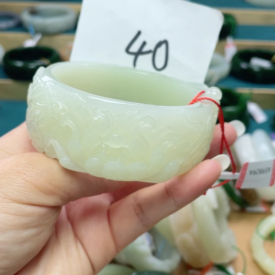 未镶嵌手镯和田玉圈口63