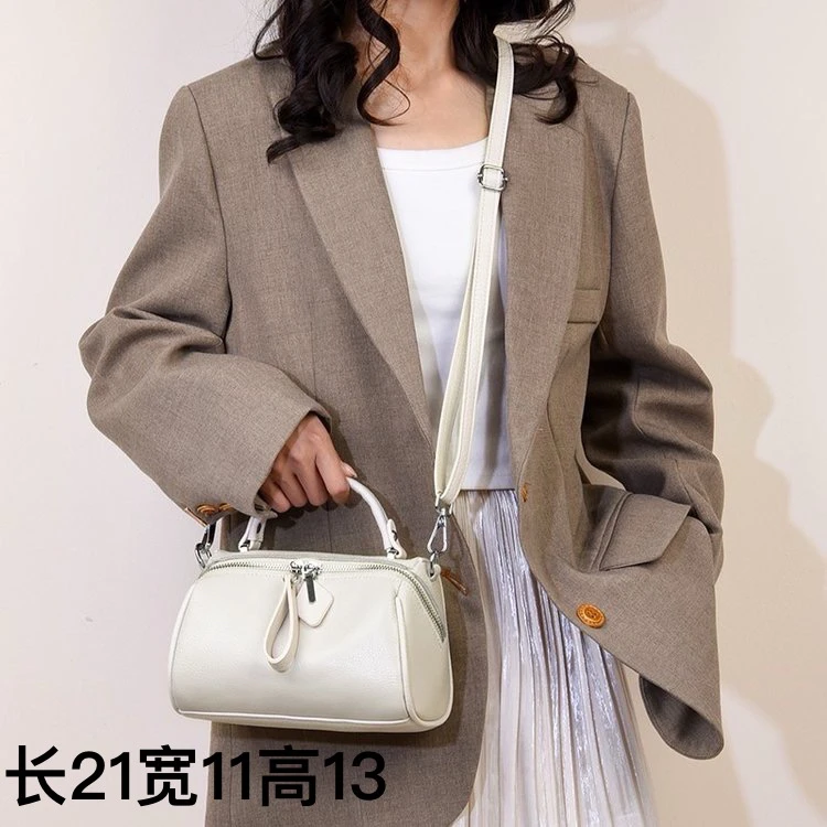 【头层牛皮】真皮女包单肩斜挎包604