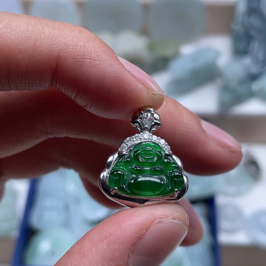 *****翡翠未镶嵌颈饰佛