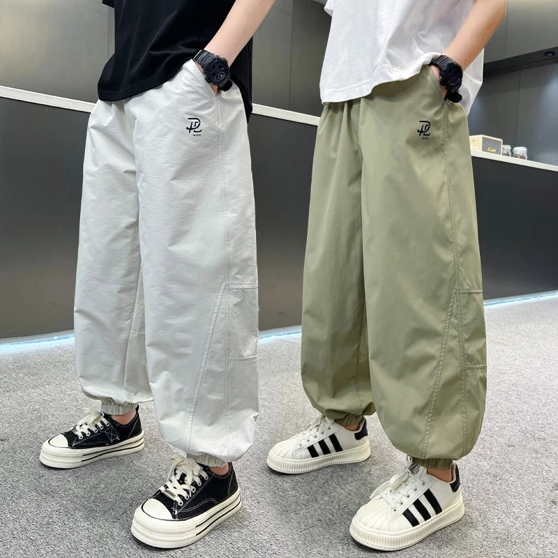 男童裤子夏季薄款防蚊裤夏季薄款2025中大童休闲韩版长裤儿童夏装