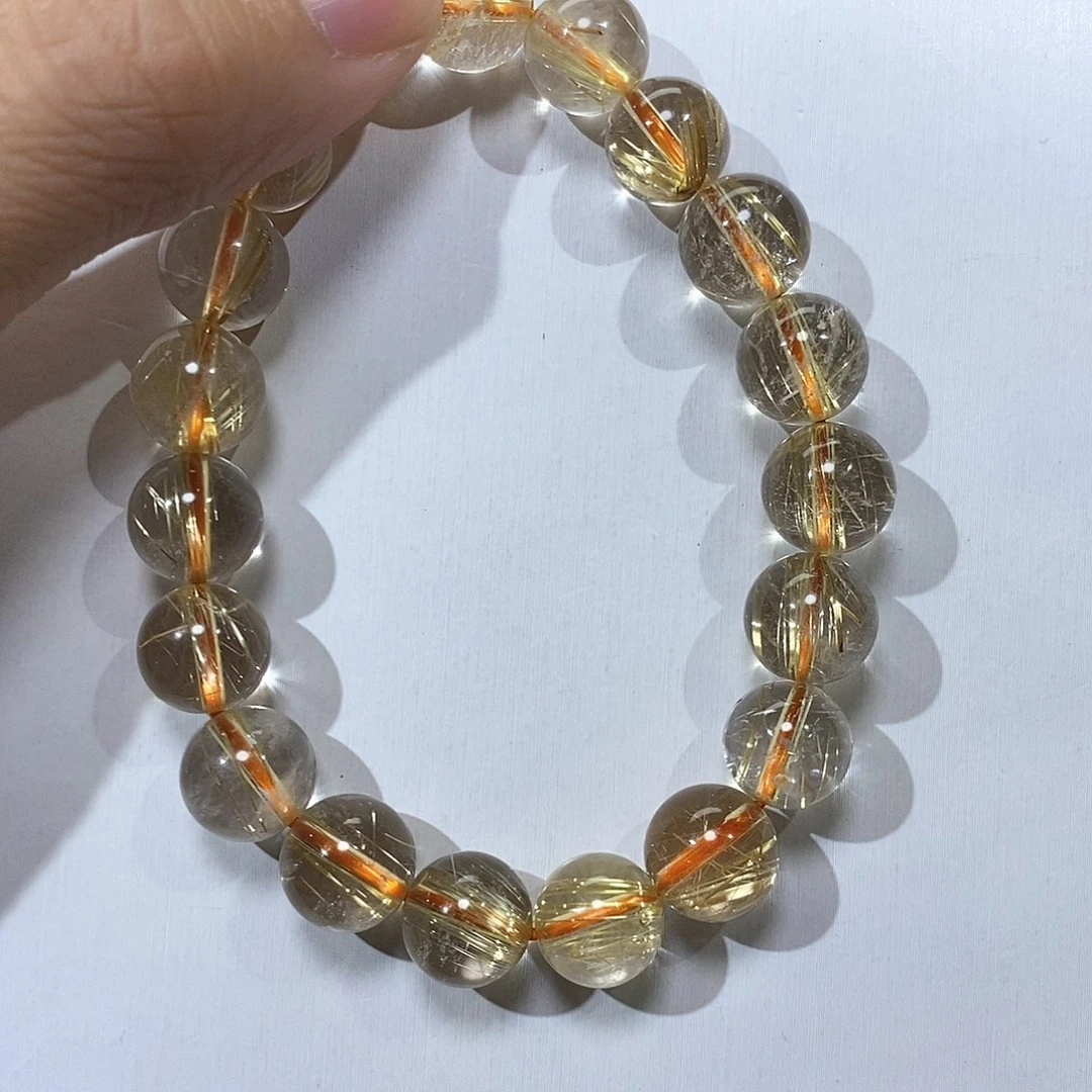 水晶手链未镶嵌X*x金发晶10咪+