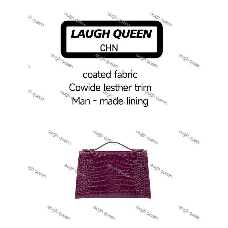 Laugh Queen手工打造真皮女士压e新款包 10889 紫色 一代