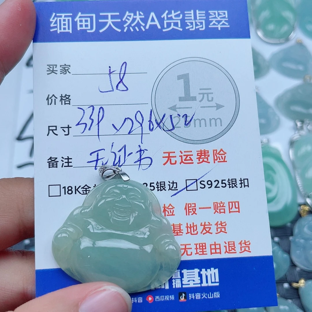 翡翠银S925镶嵌颈饰翡翠